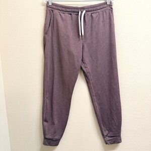 Vuori Performance Jogger Womens Medium Burgundy Heathered Lounge Pants